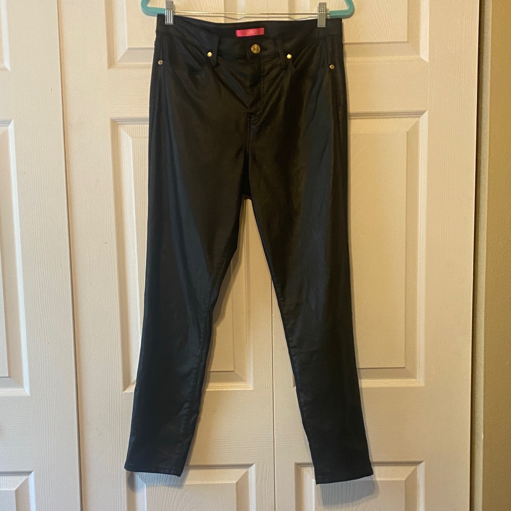 Lilly Pulitzer Black Eagan Coated Jeans